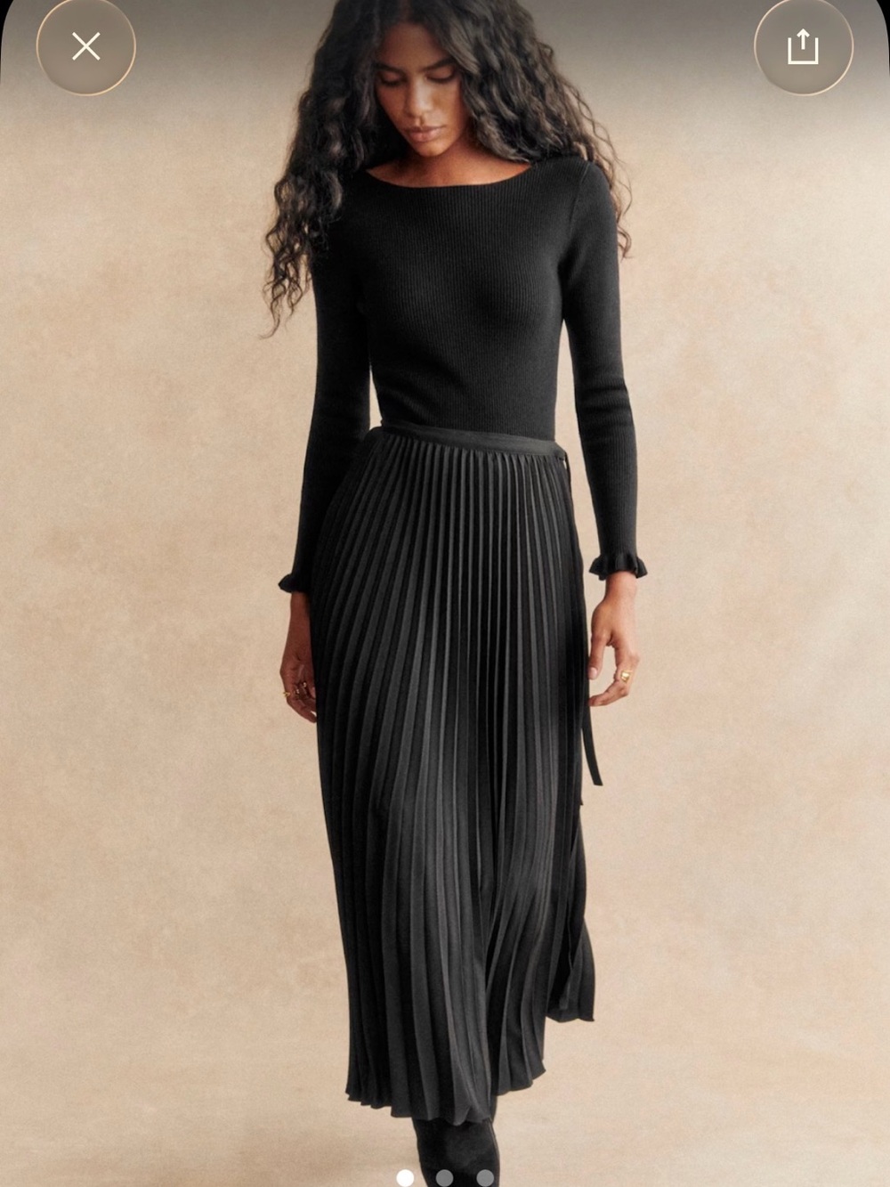 Sezane Dila Wrap Skirt, NWT